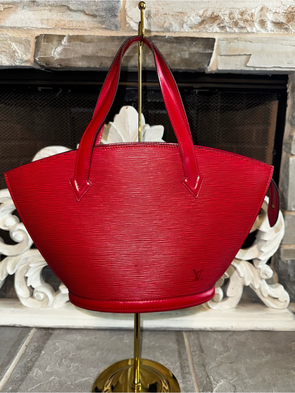 Louis Vuitton Red Epi Leather St Jacques PM with Certificate of Authenticity
